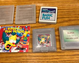 Nintendo Gameboy Krustys Playhouse More