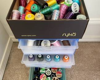 Quilting Sewing Thread With Plastic Container
