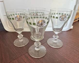 Four Vintage Starbucks Cordial Glasses