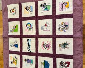 Handmade Embroidered Maxine Quilt
