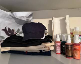 Hats Bags And Aprons For Embroidery With Scented Sprays And Craft Paper