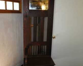 Antique hall tree
