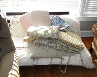 Futon and cushions
