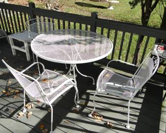 Patio table with chairs