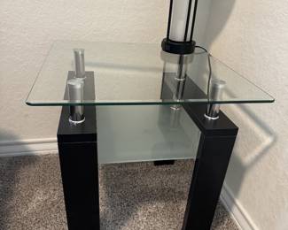 Square glass table $40