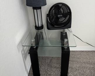 Square glass table $40