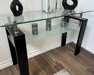 Glass Console Table $50