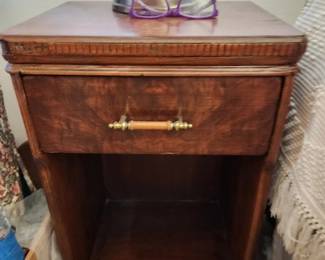 Mid 1900's  Art Deco Nightstand. Dimensions are:  Asking price $60 Willing to entertain offers