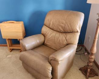 La-z-boy Leather Rocker recliner. Excellent condition.  Dimensions : Asking $200. Will entertain offers