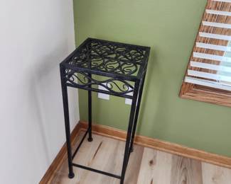 Metal plant stand. Dimensions : 12 x12 x 28 h. Asking $40. Will entertain offers