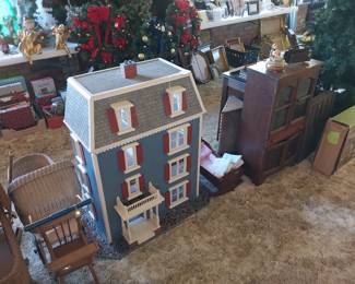 doll house, children's furniture, baby buggy