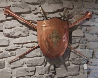 copper coat of arms