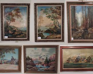 wall art, paint on canvas, framed art, California