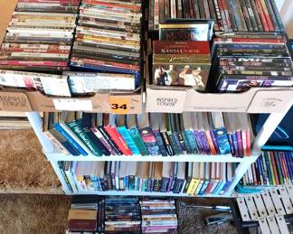 DVDs, books