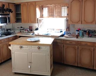 kitchen island, rolling cart