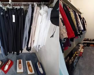 ladies clothing (tops L, shoes 7.5, pants 14-18) Chico’s, Sketchers, Stuart Weitzman, Kate Spade