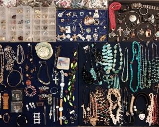 jewelry, sterling, jade, turquoise