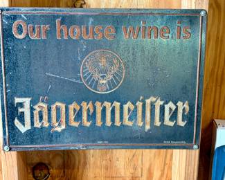 Jagermeister novelty tin sign