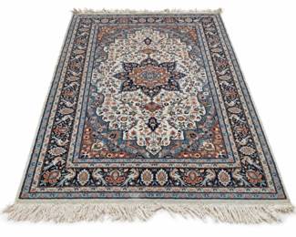 4.5x7' Hand-Tied Wool