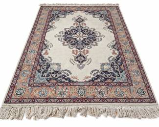 4.5x7' Hand-Tied Wool