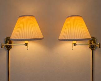Pair Pin-up Reading Lamps