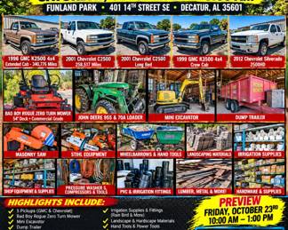 Live Onsite Estate Auction Flyer