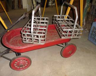 Wagon and Milk Crates