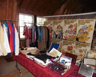 Clothing, Gloves Scarves and "Del Monte" Vintage Posters
