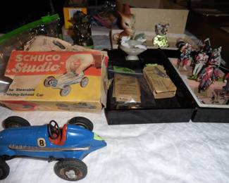 Vintage Childs Toy Meta Car, Disney Character, Metal Army Men