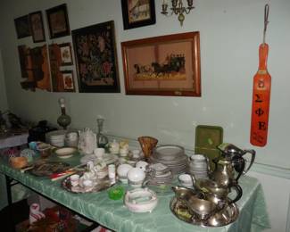 Dishes, Serving Pieces and Artwork