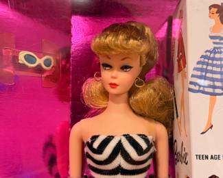 Original 1959 Barbie Doll & Package 35th Anniversary (1993), New In Box