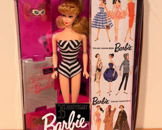 Original 1959 Barbie Doll & Package 35th Anniversary (1993), New In Box