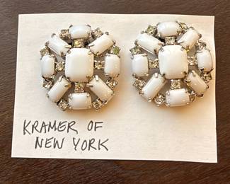 Vintage Kramer of New York clip-on earrings
