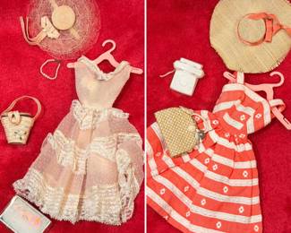 Early vintage Barbie ‘Plantation Belle’ and ‘Busy Morning’ outfits