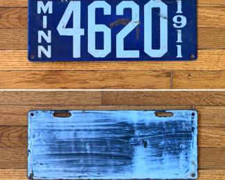 Rare Minnesota 19ll enameled license plate