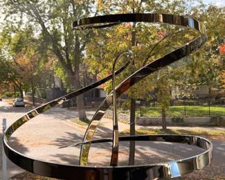 Very cool chrome kinetic sculpture by George Beckman, Signed