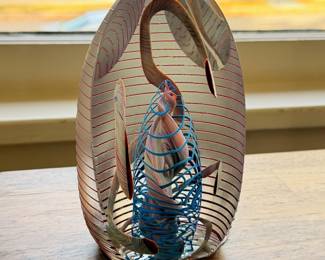 Incredible Henry Summa art glass paperweight, approximately 6 1/2” tall