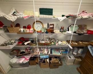 many sewing notions throughout the home