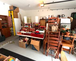 the GARAGE IS STUFFED FULL !