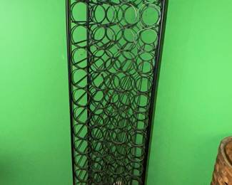 Iron bottle rack
