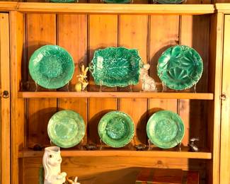 Wedgwood and Others Green Majolica