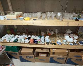 mugs, glassware and priced to SELL !