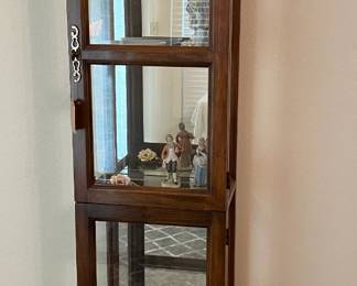 Lighted curio cabinet