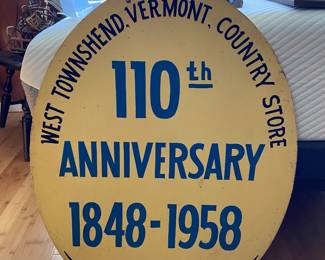 beautiful 2 sided metal sign
