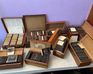 antique glass slides