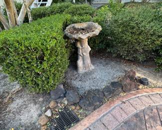 Vintage bird bath