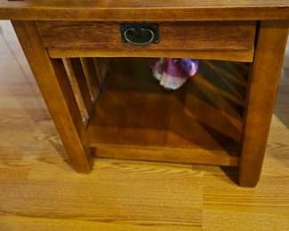 Mission style end table