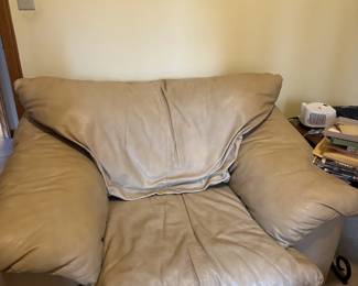 Beige oversized chair