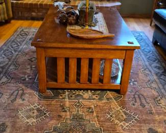 Mission style coffee table
