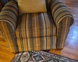 Striped chair recliner